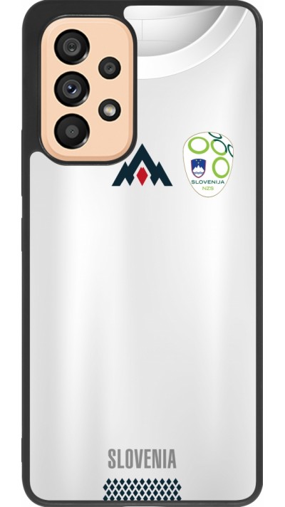 Samsung Galaxy A53 5G Case Hülle - Silikon schwarz Fussballtrikot Slowenien