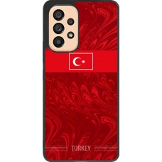 Coque Samsung Galaxy A53 5G - Silicone rigide noir Maillot de football Turquie 2026 personnalisable