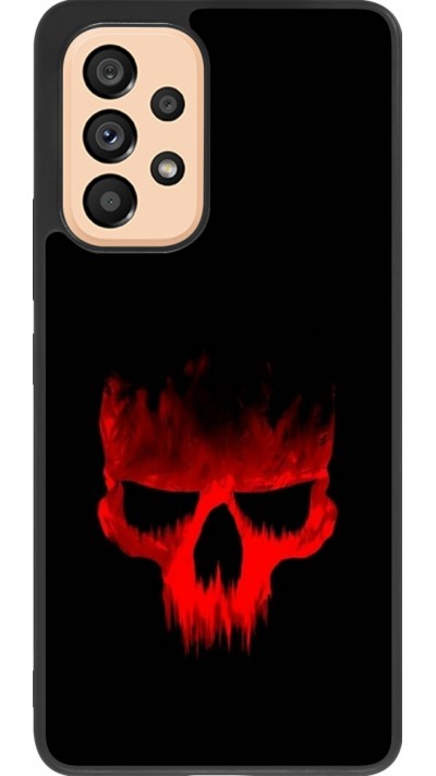 Samsung Galaxy A53 5G Case Hülle - Silikon schwarz Halloween 2023 scary skull