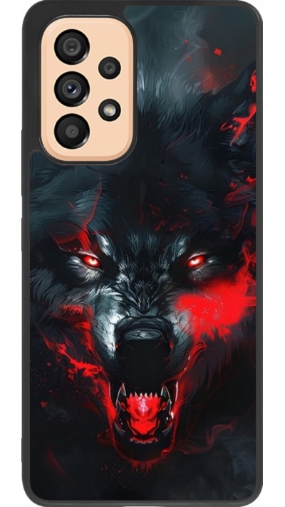 Samsung Galaxy A53 5G Case Hülle - Silikon schwarz Halloween 2024 mad werewolf