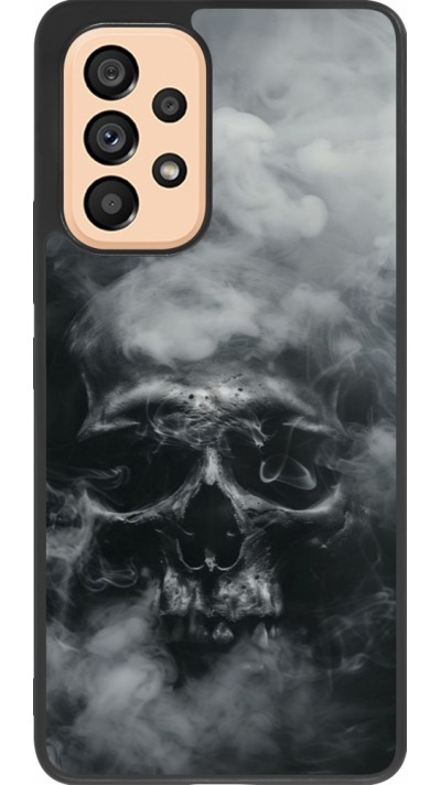 Samsung Galaxy A53 5G Case Hülle - Silikon schwarz Halloween 2024 smoky skull