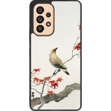 Coque Samsung Galaxy A53 5G - Silicone rigide noir Japanese Bird