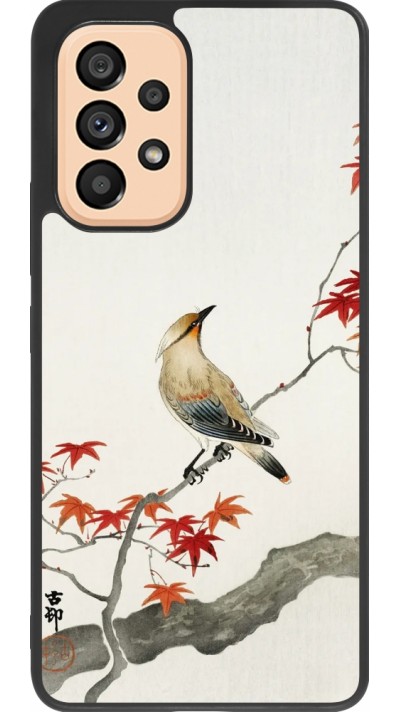Samsung Galaxy A53 5G Case Hülle - Silikon schwarz Japanese Bird
