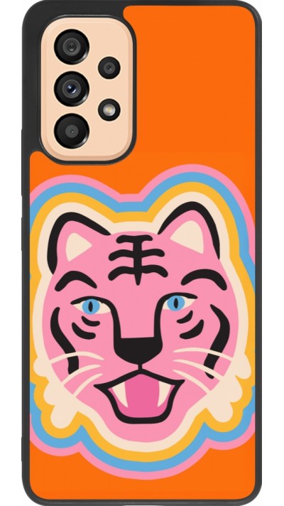 Coque Samsung Galaxy A53 5G - Silicone rigide noir Lion colors 2026