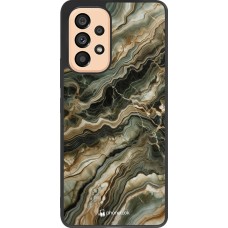 Samsung Galaxy A53 5G Case Hülle - Silikon schwarz Oliv Marmor