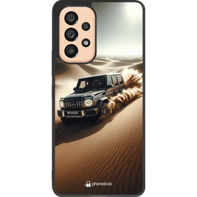 Samsung Galaxy A53 5G Case Hülle - Silikon schwarz Mercedes G Drift Wueste