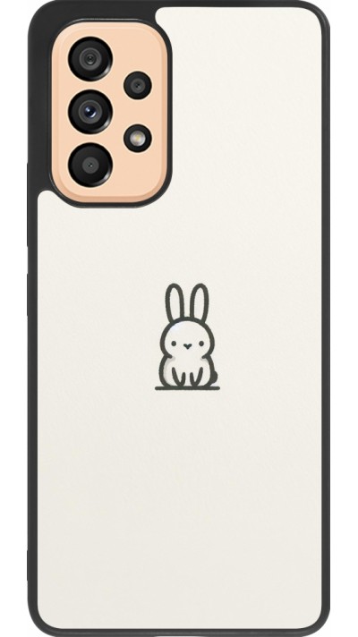 Samsung Galaxy A53 5G Case Hülle - Silikon schwarz Minimal Häschen Süße