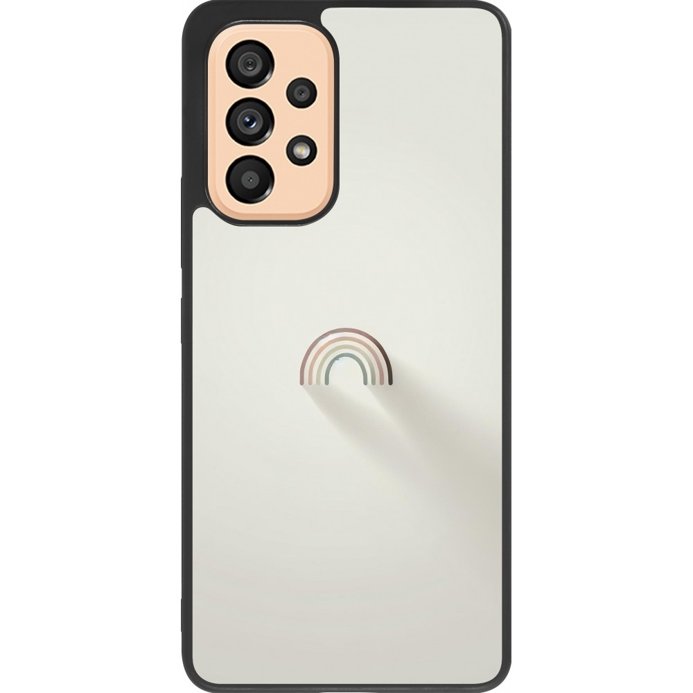 Coque Samsung Galaxy A53 5G - Silicone rigide noir Mini Rainbow Minimal