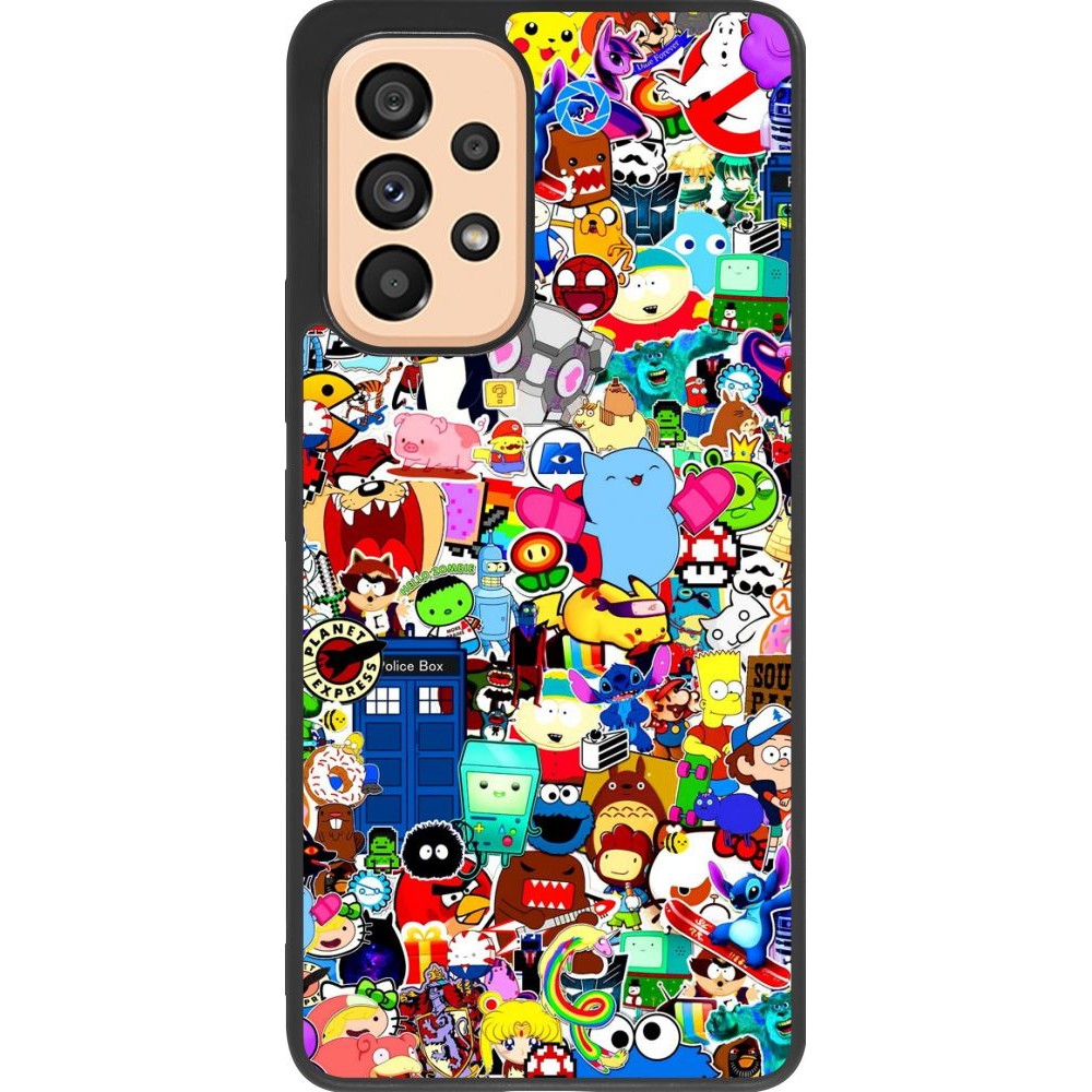 Coque Samsung Galaxy A53 5G - Silicone rigide noir Mixed cartoons