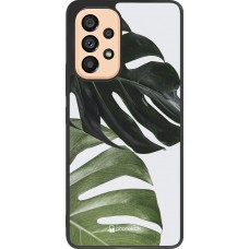 Coque Samsung Galaxy A53 5G - Silicone rigide noir Monstera Plant