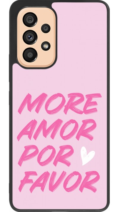 Coque Samsung Galaxy A53 5G - Silicone rigide noir More amor porfavor