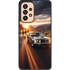 Coque Samsung Galaxy A53 5G - Silicone rigide noir Mustang 69 Grand Canyon