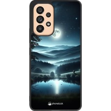 Samsung Galaxy A53 5G Case Hülle - Silikon schwarz Ansicht des Nachthimmels