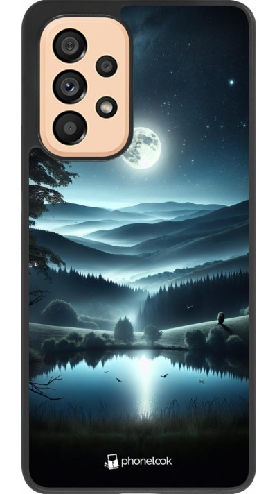 Coque Samsung Galaxy A53 5G - Silicone rigide noir Night Sky View