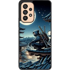 Samsung Galaxy A53 5G Case Hülle - Silikon schwarz Ninja unter dem Mond