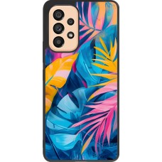 Samsung Galaxy A53 5G Case Hülle - Silikon schwarz Palms Blue
