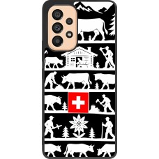 Coque Samsung Galaxy A53 5G - Silicone rigide noir Poya Suisse 1 noir