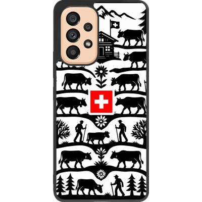 Coque Samsung Galaxy A53 5G - Silicone rigide noir Poya Suisse 3