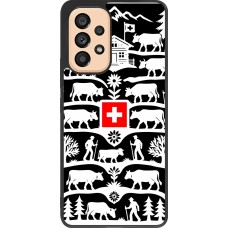 Coque Samsung Galaxy A53 5G - Silicone rigide noir Poya Suisse 3 noir