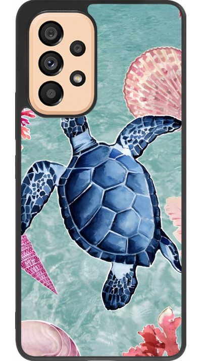 Coque Samsung Galaxy A53 5G - Silicone rigide noir Preppy Turtle