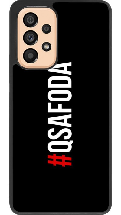 Coque Samsung Galaxy A53 5G - Silicone rigide noir Qsafoda 1