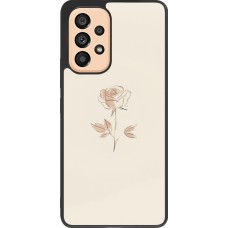 Coque Samsung Galaxy A53 5G - Silicone rigide noir Sable Rose Minimaliste