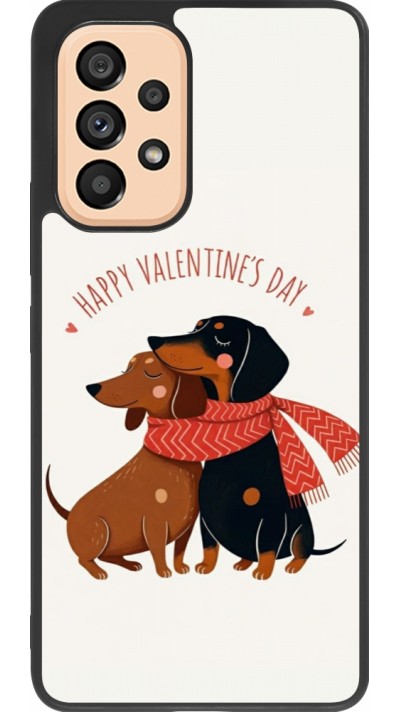 Samsung Galaxy A53 5G Case Hülle - Silikon schwarz Saint Valentines Day 26 Happy Valentine