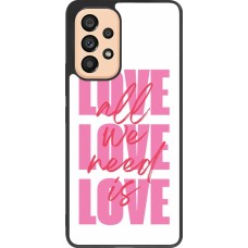 Coque Samsung Galaxy A53 5G - Silicone rigide noir Saint Valentines Day 26 Love all we need is