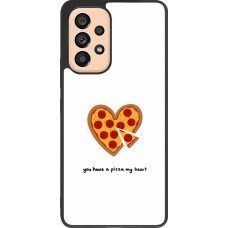 Coque Samsung Galaxy A53 5G - Silicone rigide noir Saint Valentines Day 26 You have my pizza heart