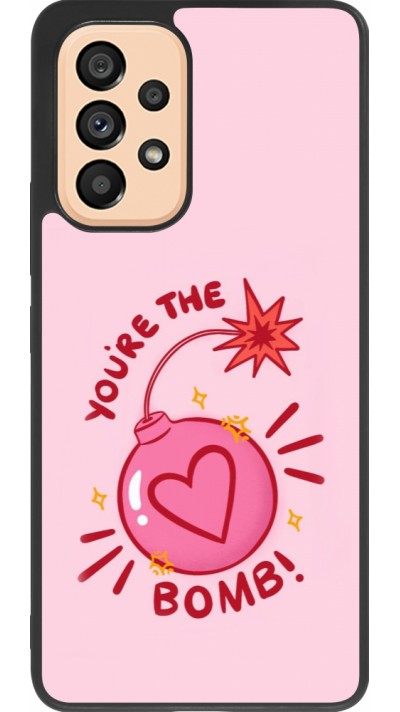Samsung Galaxy A53 5G Case Hülle - Silikon schwarz Saint Valentines Day 26 You are the bomb
