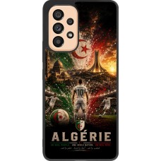 Coque Samsung Galaxy A53 5G - Silicone rigide noir Football Algérie splash 2026