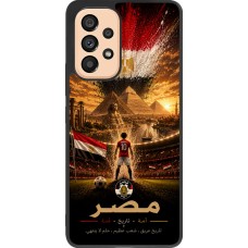 Coque Samsung Galaxy A53 5G - Silicone rigide noir Football Égypte splash 2026