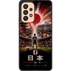 Coque Samsung Galaxy A53 5G - Silicone rigide noir Football Japon splash 2026