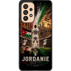 Coque Samsung Galaxy A53 5G - Silicone rigide noir Football Jordanie splash 2026