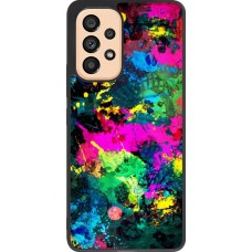 Coque Samsung Galaxy A53 5G - Silicone rigide noir Splash paint