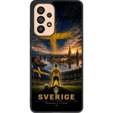 Coque Samsung Galaxy A53 5G - Silicone rigide noir Football Suède splash 2026