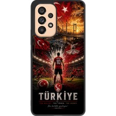 Coque Samsung Galaxy A53 5G - Silicone rigide noir Football Turquie splash 2026