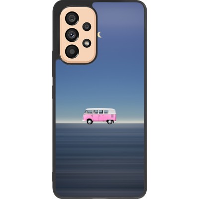 Samsung Galaxy A53 5G Case Hülle - Silikon schwarz Spring 23 pink bus