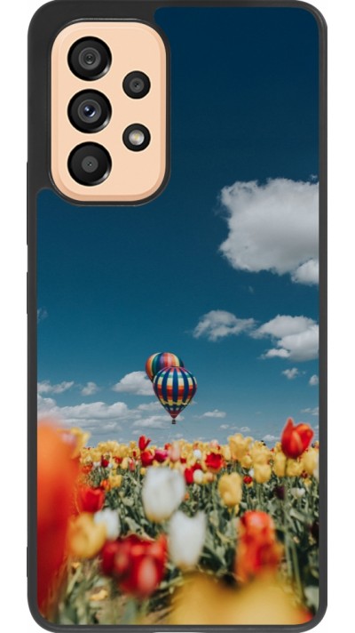 Coque Samsung Galaxy A53 5G - Silicone rigide noir Hot air balloon 2026