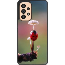 Coque Samsung Galaxy A53 5G - Silicone rigide noir Ladybird on a mushroom 2026