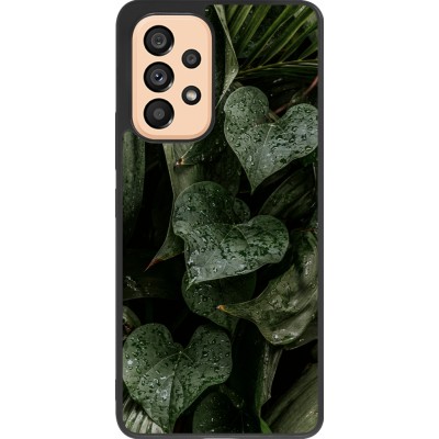 Samsung Galaxy A53 5G Case Hülle - Silikon schwarz Spring 23 fresh plants