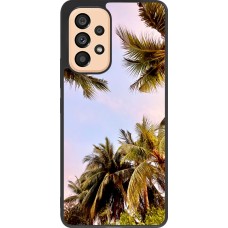 Samsung Galaxy A53 5G Case Hülle - Silikon schwarz Summer 2023 palm tree vibe