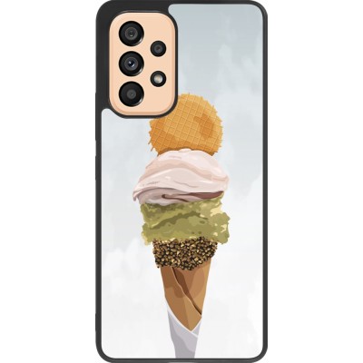 Coque Samsung Galaxy A53 5G - Silicone rigide noir Summer 2025 Cornet