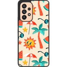 Samsung Galaxy A53 5G Case Hülle - Silikon schwarz Summer 2025 Pattern soleil