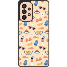 Coque Samsung Galaxy A53 5G - Silicone rigide noir Pattern Summer 2026