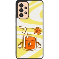 Coque Samsung Galaxy A53 5G - Silicone rigide noir Summer drink 2026