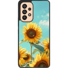 Coque Samsung Galaxy A53 5G - Silicone rigide noir Sunflowers Summer 2026