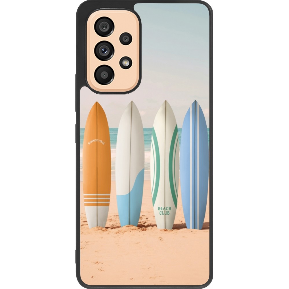 Samsung Galaxy A53 5G Case Hülle - Silikon schwarz Summer surfboard 2025