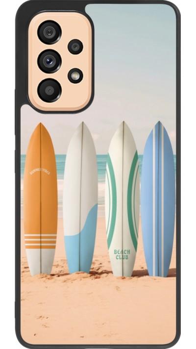 Samsung Galaxy A53 5G Case Hülle - Silikon schwarz Summer surfboard 2025