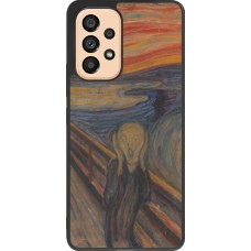 Samsung Galaxy A53 5G Case Hülle - Silikon schwarz Kunstbild - Der Schrei - Edvard Munch